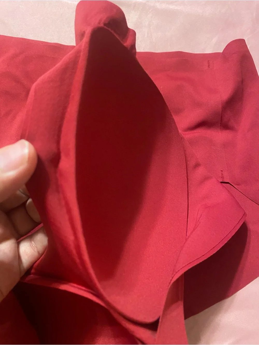 Supportive Seamless Bra & High-Waist Brief Set in Deep Red